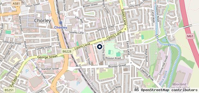 Map showing the location of Blackburn Street Auto Repair Centre