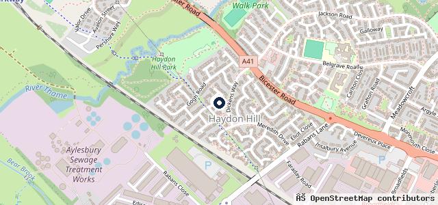 Map showing the location of Perrys Aylesbury JAECOO