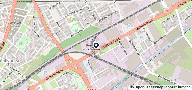 Map showing the location of Crescent Motors