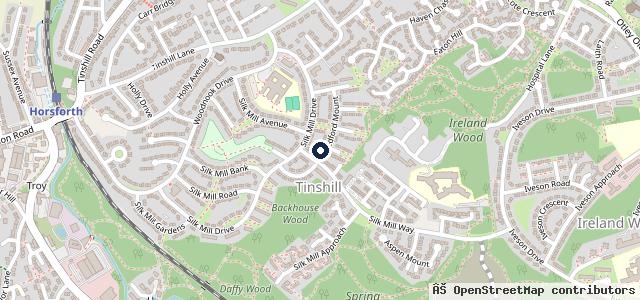 Map showing the location of Steam Cleaning Services Leeds