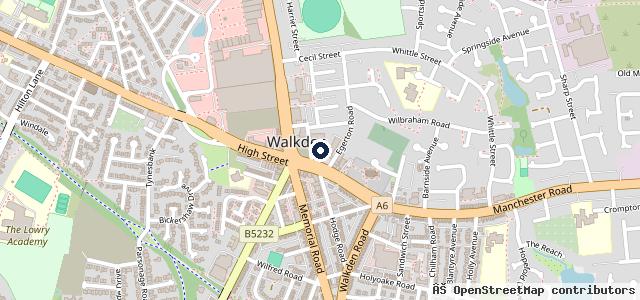 Map showing the location of SD Autos Walkden