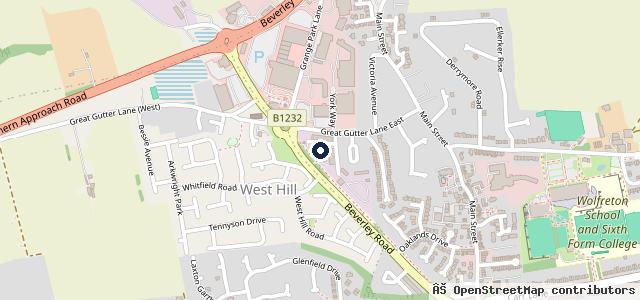 Map showing the location of Autocars mot centre