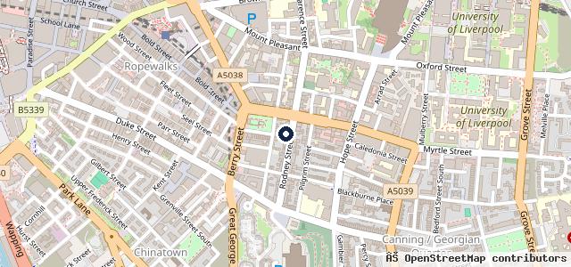 Map showing the location of Fresh Car Valeting Liverpool