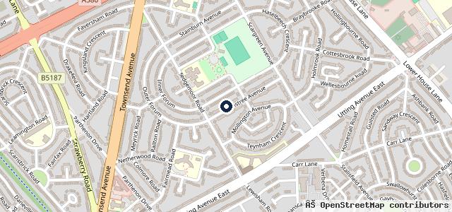 Map showing the location of Gleamers Car Detailing