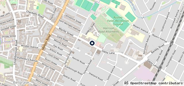 Map showing the location of BUBBLES (Hand Car Wash)