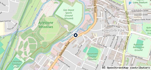 Map showing the location of Halfords Autocentre Leicester (Aylestone Road)