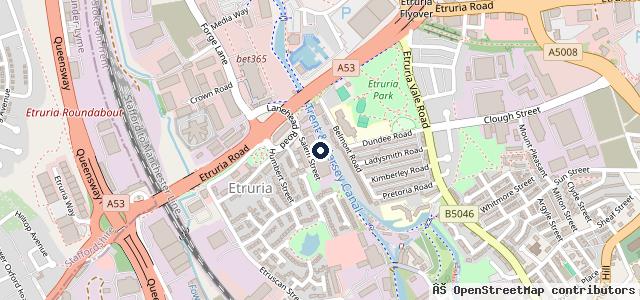 Map showing the location of DB Autos