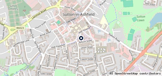 Map showing the location of Sutton Centre Garage