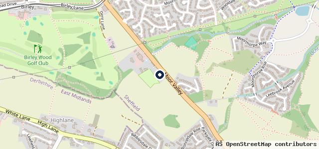 Map showing the location of Staton Tyres