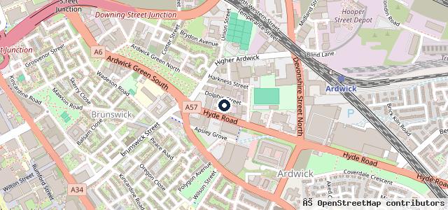 Map showing the location of F11 Car Sales Manchester