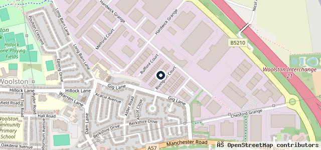 Map showing the location of AJ Auto Service