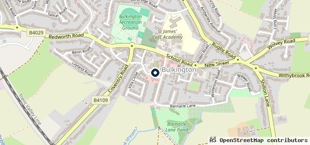 Map showing the location of The Village Auto Centre