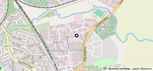 Map showing the location of Nuneaton Replacement Panels
