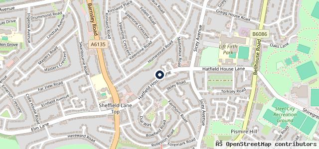 Map showing the location of Myers Tyres