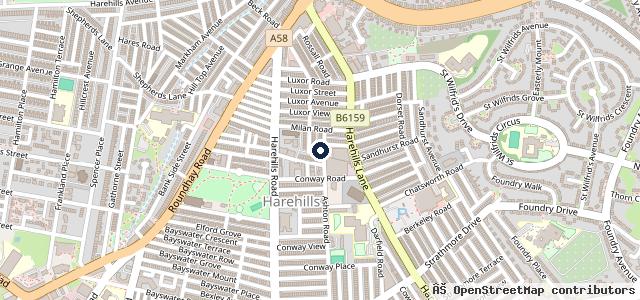 Map showing the location of SS Detailing | Leeds