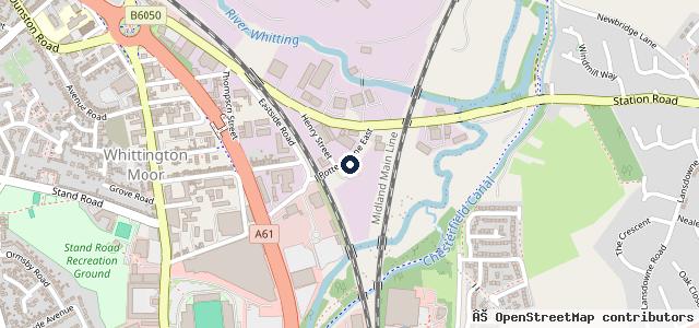 Map showing the location of The M O T Centre