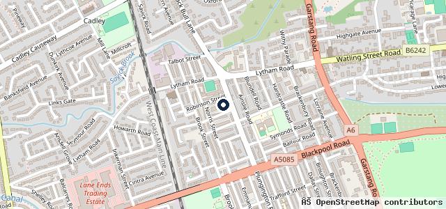 Map showing the location of John Handley Motors LTD | Preston