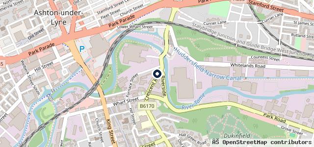 Map showing the location of Andrews Auto Care