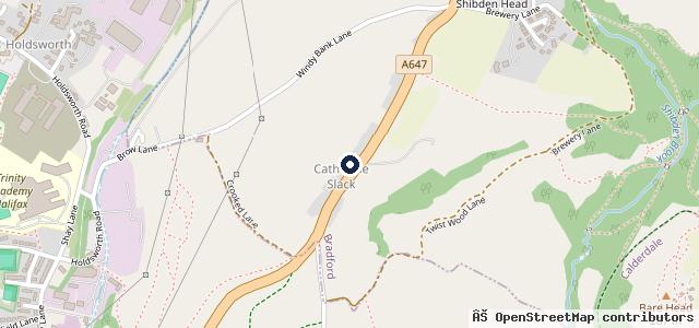 Map showing the location of Cavendish Service Station