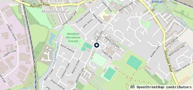 Map showing the location of Westfield Service Station | Stockport
