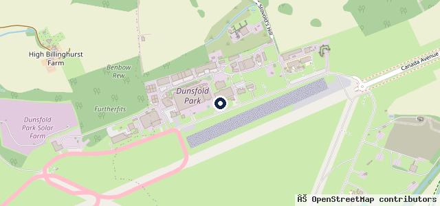 Map showing the location of SGG Dunsfold Park Garage | Cranleigh