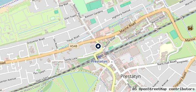Map showing the location of Cars Recovery Prestatyn