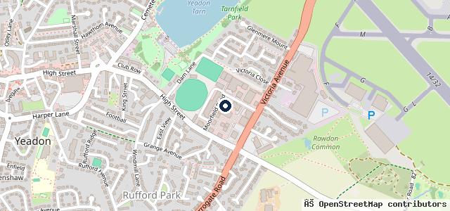 Map showing the location of Moorfield Garage