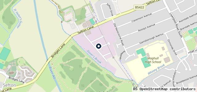 Map showing the location of Meadows Motor Repairs