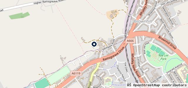 Map showing the location of TR Collision Repair Specialist Tuning & Vehicle Recovery