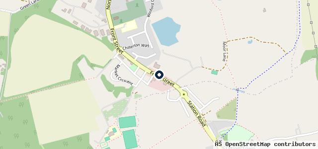 Map showing the location of Front Street Garage
