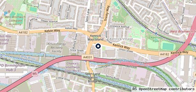 Map showing the location of Junction 1 Autos