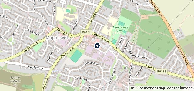 Map showing the location of Garry’s Autos
