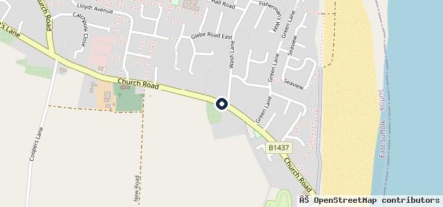 Map showing the location of Church Motors Kessingland Ltd