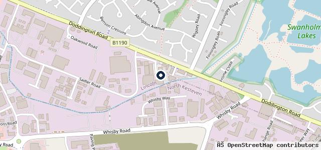 Map showing the location of Dave Clark Vehicle Services