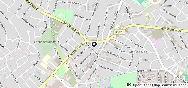 Map showing the location of Discount Autospares Sutton In Ashfield