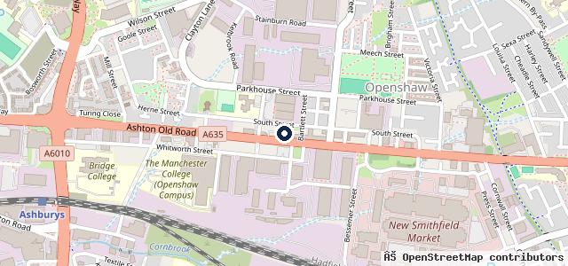 Map showing the location of Ancoats Car Sales Prestige & Performance Car Centre