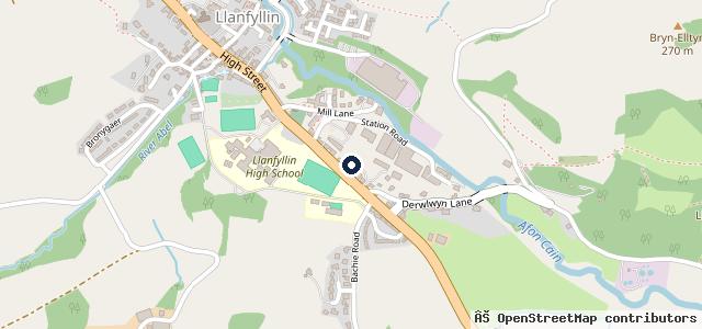 Map showing the location of Station Works Garage