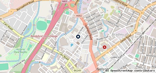 Map showing the location of Pendle tyres Nelson