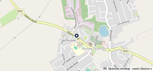 Map showing the location of Stanton Service Station