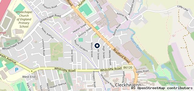 Map showing the location of Booth Street Garage