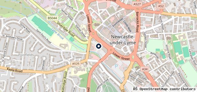 Map showing the location of Ats Euromaster Ltd Newcastle Under Lyme