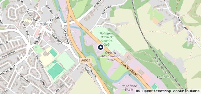 Map showing the location of Holme Valley MOT