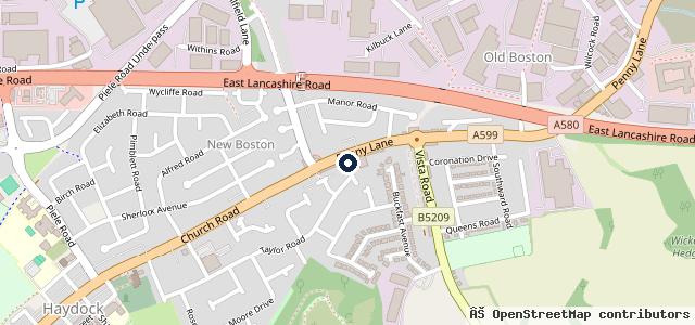 Map showing the location of Imperial Garage
