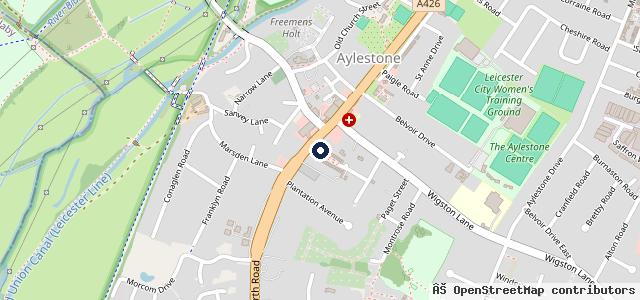 Map showing the location of A&J MOT & Auto Repairs