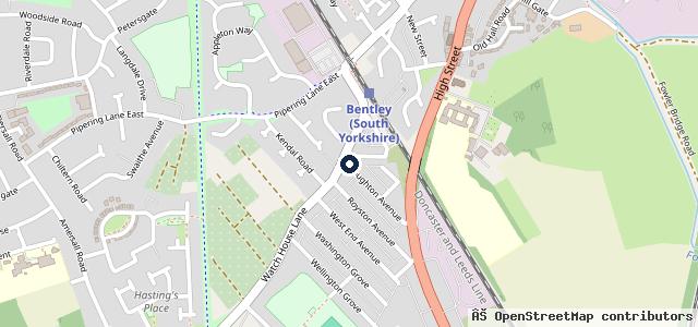 Map showing the location of P & P Autos Ltd