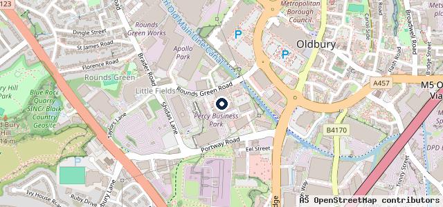 Map showing the location of Rounds Green Motor Services Ltd