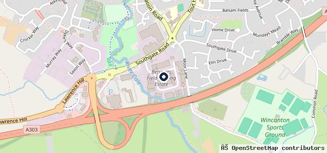 Map showing the location of Bennetts Field Garage