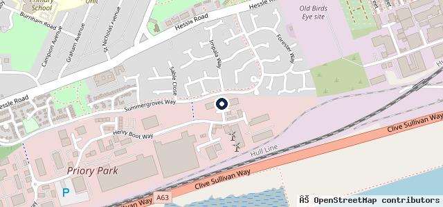 Map showing the location of Hull Jap-Car Services