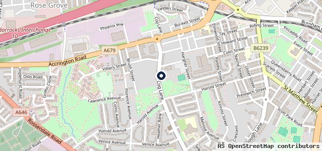 Map showing the location of B & T Motor Repairs