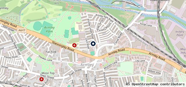 Map showing the location of Leeds vehicle specialist